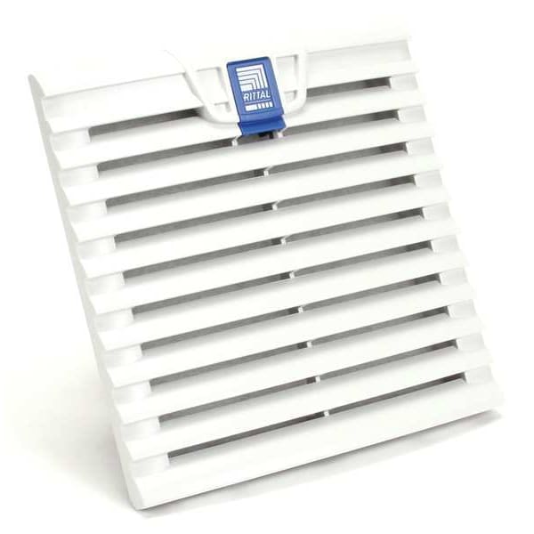 Rittal Axial Fan, Square, 230V AC, 1 Phase, PBT Plastic, 8 in W. - 3239100