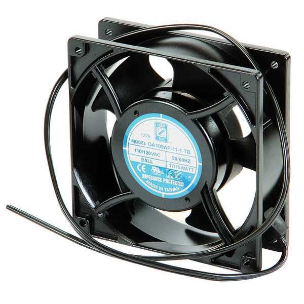 Wiegmann Axial Fan, Square, 115V AC, Plastic/Steel, 4 11/16 in W. - WA4AXFN