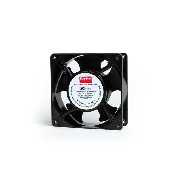 Dayton Standard Square Axial Fan, 120V AC, Aluminum, 4 11/16 in W. - 55VD29
