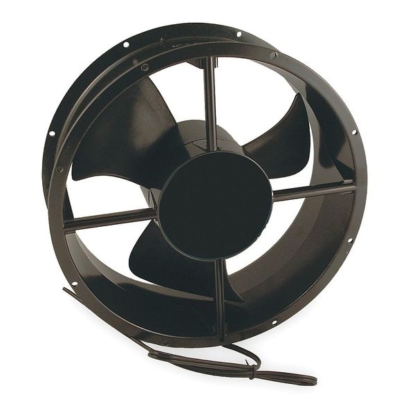 Wiegmann Standard Round Axial Fan, Round, 115V AC, Plastic/Steel, 10 in W. - WA10AXFN