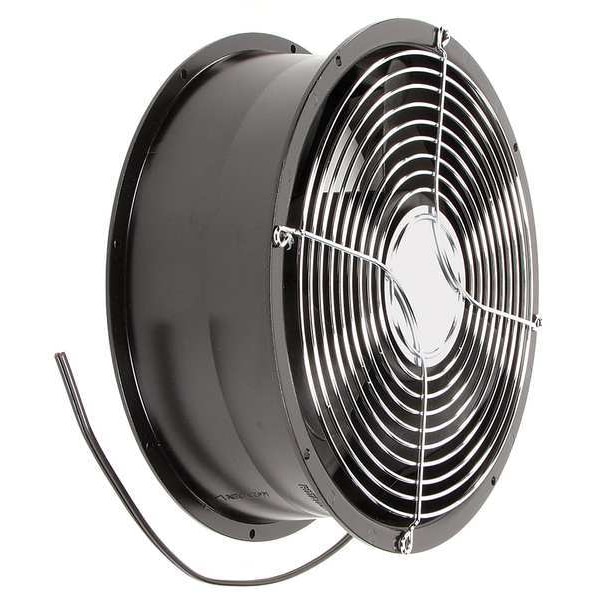 Wiegmann Standard Round Axial Fan, Round, 115V AC, Plastic/Steel, 10 in W. - WA10AXFN