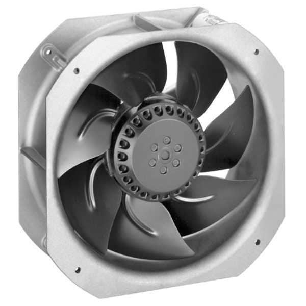 Ebm-Papst Axial Fan, Square, 230V AC, 1 Phase, Cast Aluminum, 8 7/8 in W. - W2E200-HK38-01
