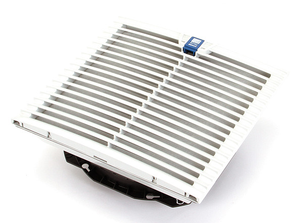 Rittal Axial Fan, Square, 230V AC, 1 Phase, PBT Plastic, 12 13/16 in W. - 3243100