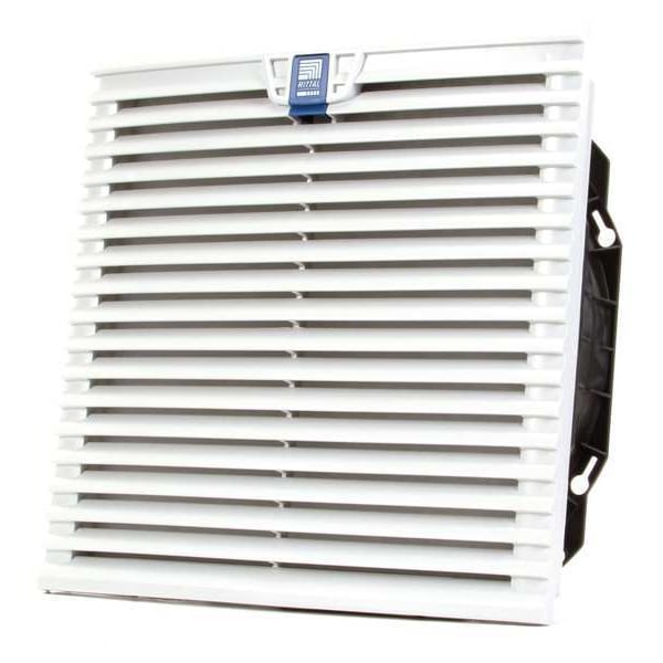 Rittal Axial Fan, Square, 230V AC, 1 Phase, PBT Plastic, 12 13/16 in W. - 3244100