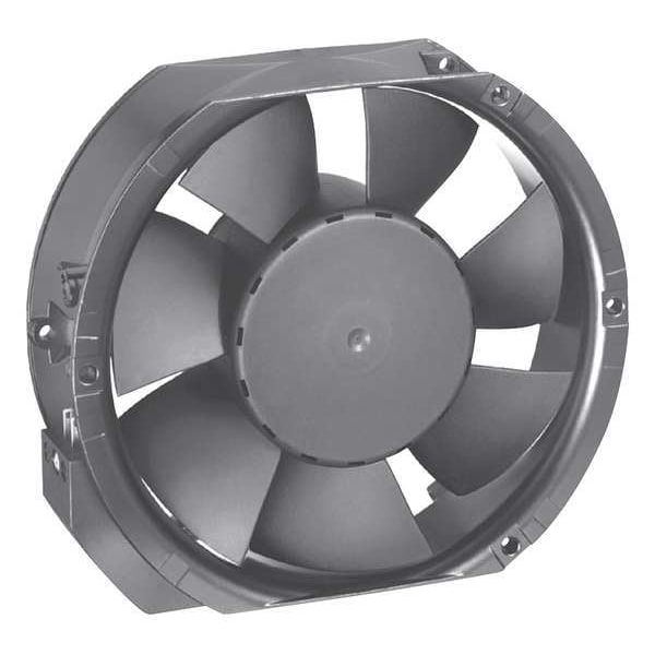 Ebm-Papst Wet-Location Round Axial Fan, Round, 48V DC, 1 Phase, Cast Aluminum, 6 3/4 in W. - 6448U