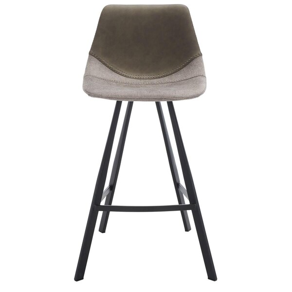 Safavieh 21.3 x 19 x 35.5 in. Granger Counter Stool Grey & Black - BST3013A