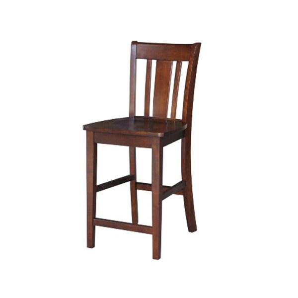 International Concepts San Remo Counterheight Stool - 24ft' SH Espresso - S581-102