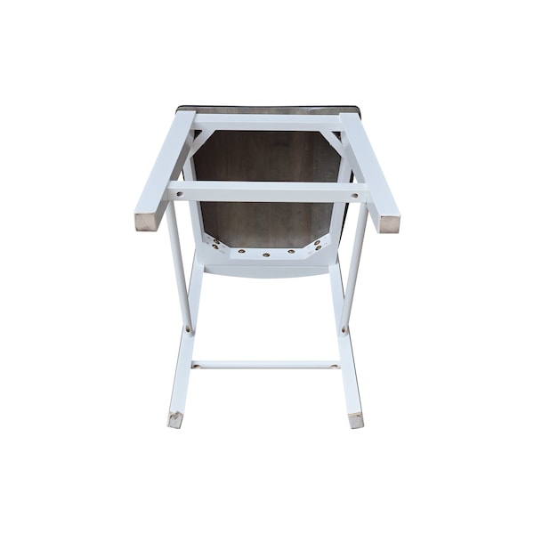 Whitewood Industries Solid Wood Madrid Counter Height Dining Stool - 24 Seat Height - S05-402