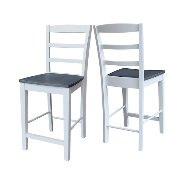 Whitewood Industries Solid Wood Madrid Counter Height Dining Stool - 24 Seat Height - S05-402