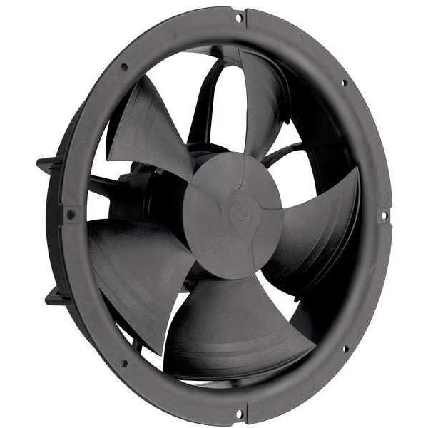 Ebm-Papst Axial Fan, Round, 230V AC, 1 Phase, Fiberglass Reinforced Polypropylene - W1G200-EC91-45