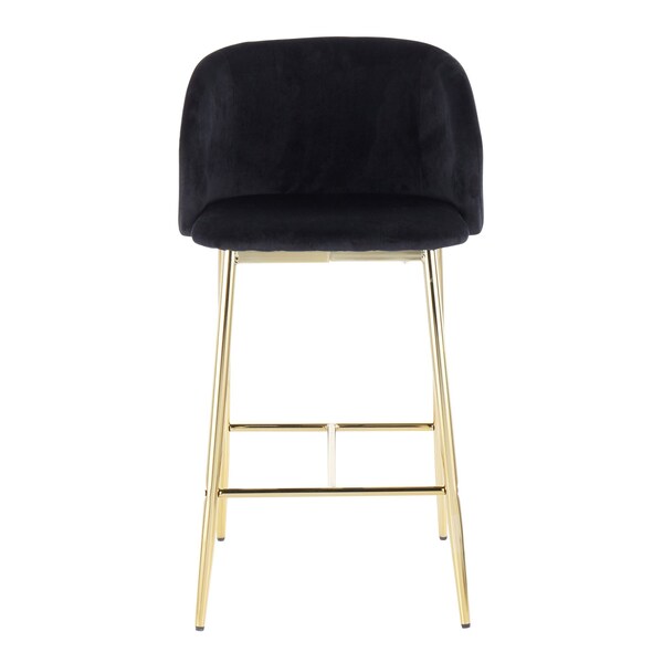 Lumisource Fran Counter Stool - Set of 2 PR - B26-FRAN AUVBK2