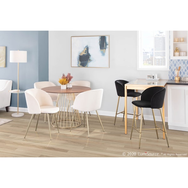 Lumisource Fran Counter Stool - Set of 2 PR - B26-FRAN AUVBK2