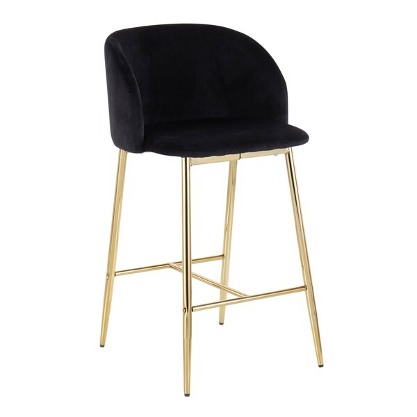 Lumisource Fran Counter Stool - Set of 2 PR - B26-FRAN AUVBK2