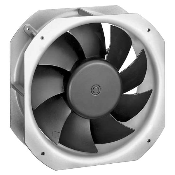 Ebm-Papst Axial Fan, Square, 24V DC, Cast Aluminum, 8 7/8 in W. - W1G200-HH77-52