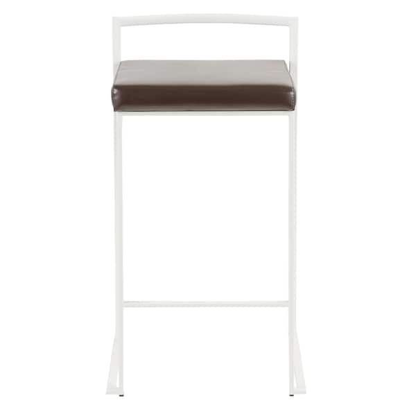 Lumisource Fuji Stacker Counter Stool - Set of 2 PR - B26-FUJI W+BN2