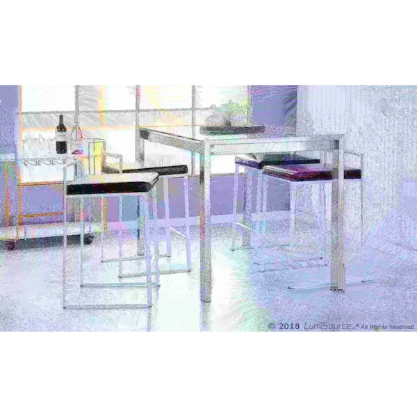 Lumisource Fuji Stacker Counter Stool - Set of 2 PR - B26-FUJI W+BN2