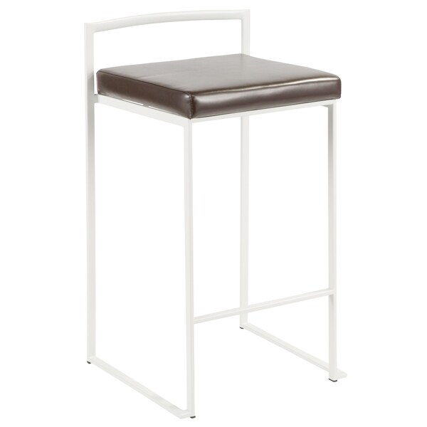 Lumisource Fuji Stacker Counter Stool - Set of 2 PR - B26-FUJI W+BN2
