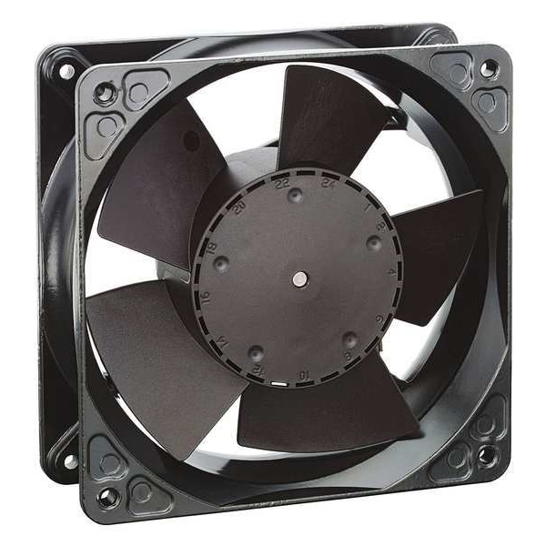 Ebm-Papst Axial Fan, Square, 24V DC, 1 Phase, Cast Aluminum, 4 11/16 in W. - 4184NXHU
