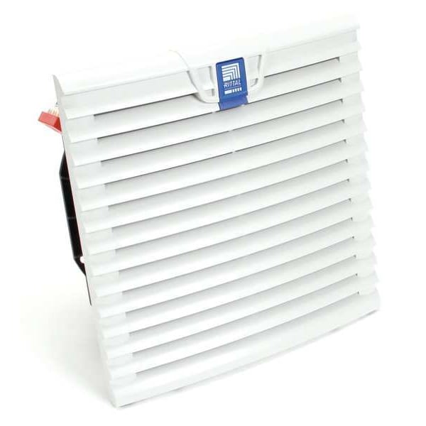 Rittal Axial Fan, Square, 230V AC, 1 Phase, PBT Plastic, 10 1/8 in W. - 3241100