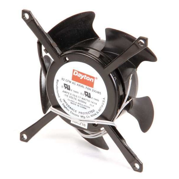 Dayton Axial Fan, Skeleton, 115V AC, 1 Phase, Aluminum, 4 7/16 in W. - 2VUW5