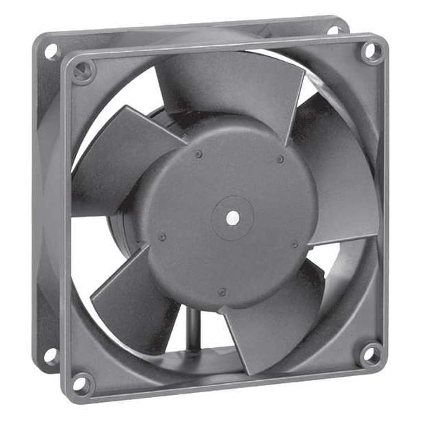 Ebm-Papst Axial Fan, Square, 24V DC, 1 Phase, PBT Plastic, 3 5/8 in W. - 3314HU
