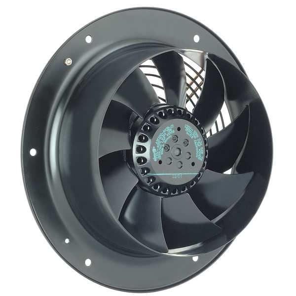 Ebm-Papst Axial Fan, Round, 115V AC, 1 Phase, Galvanized Steel, 280mm W. - W2E200-CH86-70