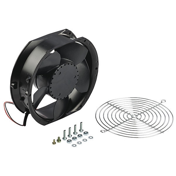 Nvent Hoffman Axial Fan, Round, 115V AC, Cast Aluminum, 6.77" W. - A6AXFN