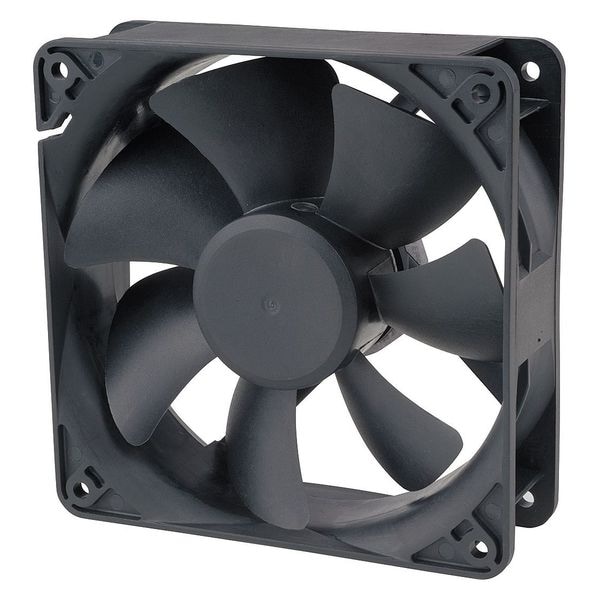 Dayton Axial Fan, Square, 24V DC, PBT Plastic, 4 11/16 in W. - 31CC85