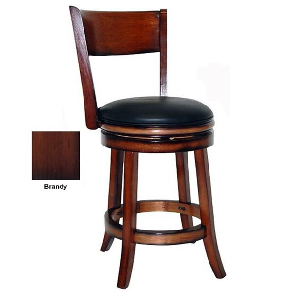 Boraam Industries Boraam Palmetto 24 Inch Bar Stool - Brandy Finish - 48124