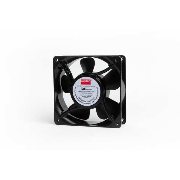 Dayton Standard Square Axial Fan, 115V AC, Aluminum, 4 11/16 in W. - 55VD30