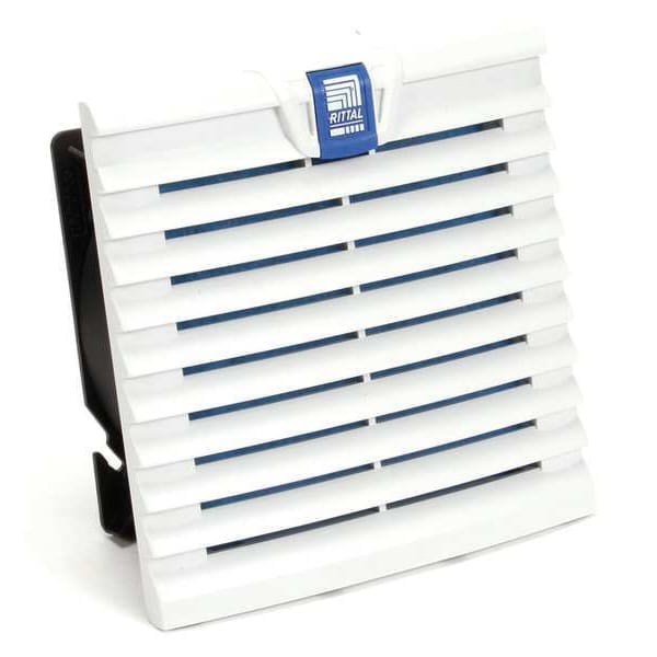 Rittal Axial Fan, Square, 230V AC, 1 Phase, PBT Plastic, 5 13/16 in W. - 3238100