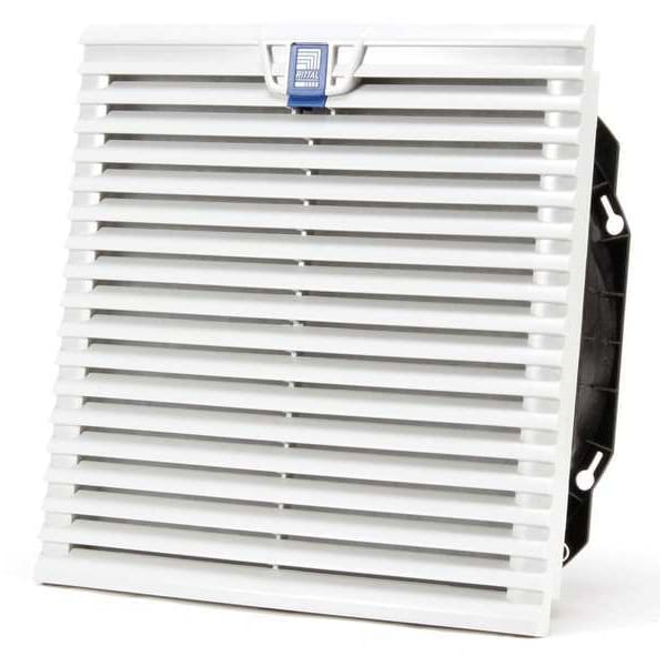Rittal Axial Fan, Square, 400/460V AC, 3 Phase, PBT Plastic, 12 13/16 in W. - 3244140