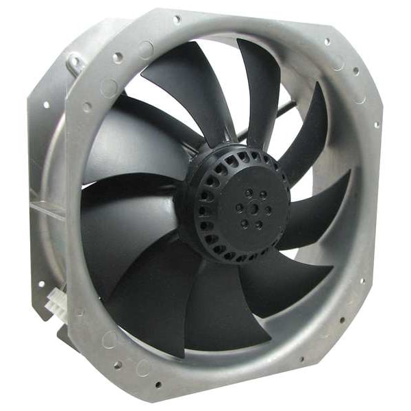 Ebm-Papst Standard Square Axial Fan, Square, 115V AC, 1 Phase, Cast Aluminum, 11 in W. - W2E250-HJ32-01