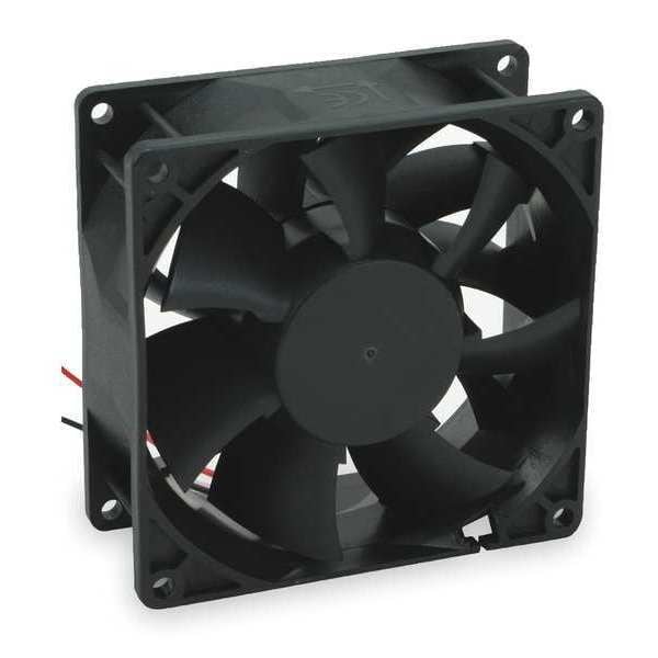 Dayton Axial Fan, Square, 24V DC, - Phase, PBT Plastic, 3 1/8 in W. - 2RTH6