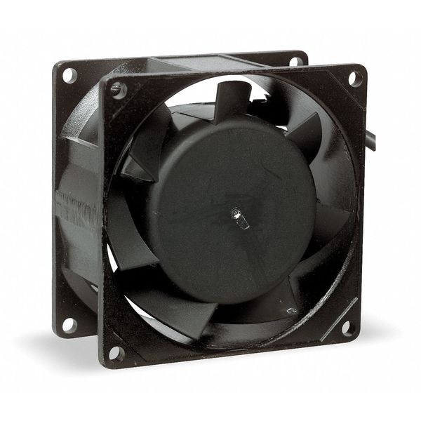 Dayton Axial Fan, Square, 24V DC, - Phase, PBT Plastic, 3 5/8 in W. - 6KD73