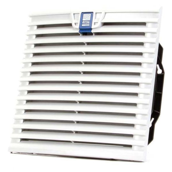 Rittal Axial Fan, Square, 115V AC, 1 Phase, PBT Plastic, 10 1/8 in W. - 3240110