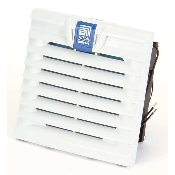 Rittal Axial Fan, Square, 115V AC, 1 Phase, PBT Plastic, 4 5/8 in W. - 3237110