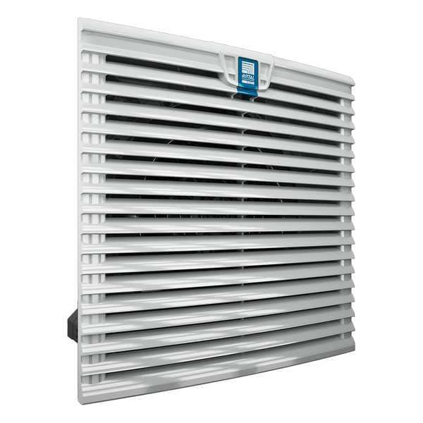 Rittal Axial Fan, Square, 24V DC, PBT Plastic, 4 5/8 in W. - 3237124