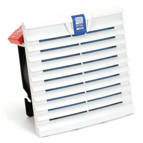 Rittal Axial Fan, Square, 24V DC, PBT Plastic, 5 13/16 in W. - 3238124