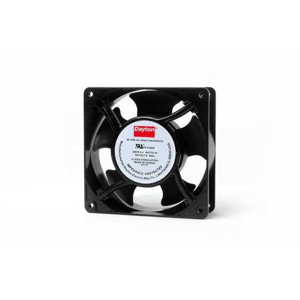 Dayton 4-11/16 in H x 4-11/16 in W Square Axial Fan, 1-1/2 in D, 99 CFM, 120V AC, IP33 - 55VD37