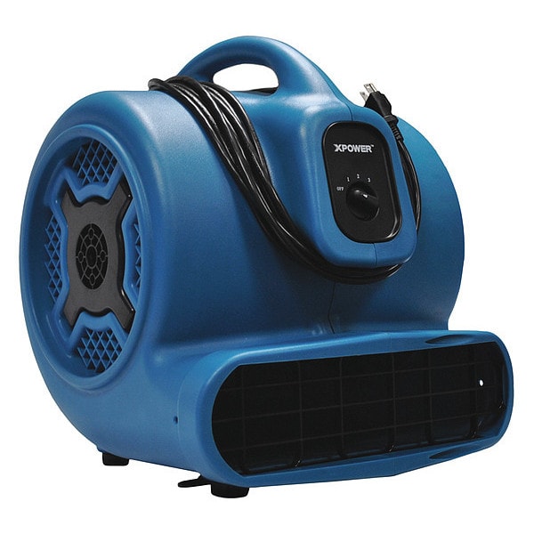 Xpower Air Mover, 3/4 HP, 3200 CFM, 7.5 Amps, 4 Positions, 3 Speeds - P-800