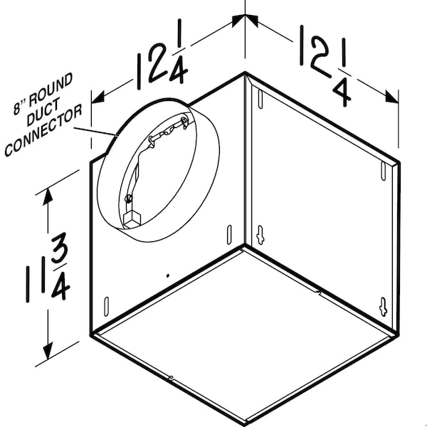 Broan Commercial Fan, 120V AC, 11 3/4 in H - L100EL