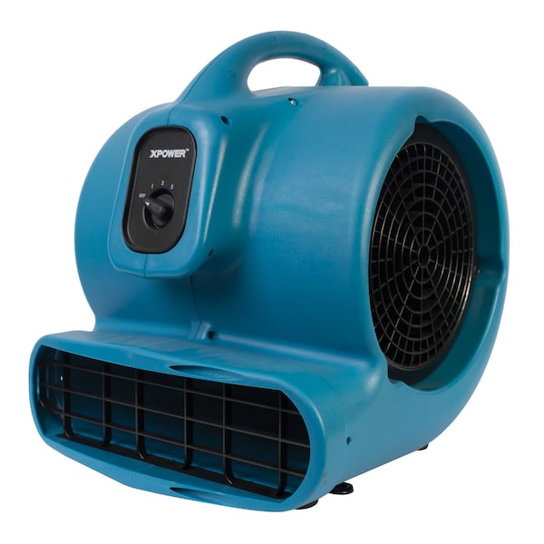 Xpower Air Mover, 1 HP, 3600 CFM, 8.5 Amps, 4 Positions, 3 Speeds - P-830