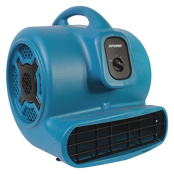 Xpower Air Mover, 1 HP, 3600 CFM, 8.5 Amps, 4 Positions, 3 Speeds - P-830