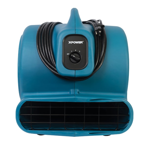 Xpower Air Mover, 1 HP, 3600 CFM, 8.5 Amps, 4 Positions, 3 Speeds - P-830