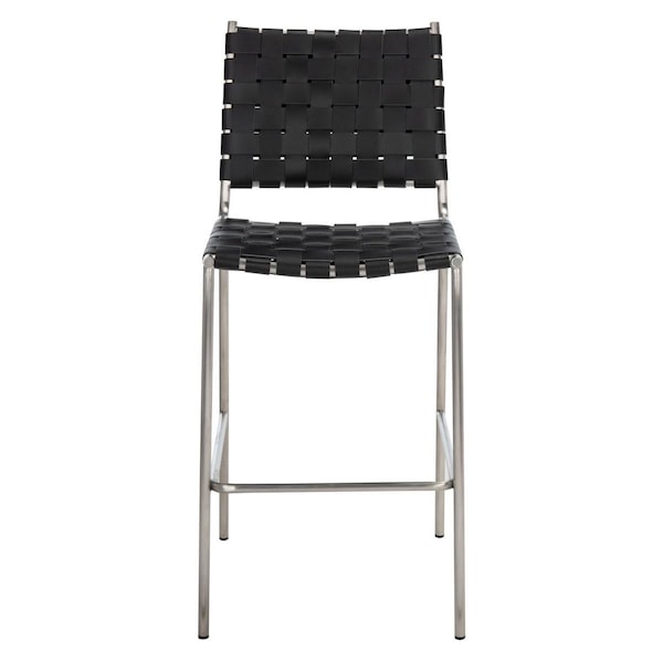 Safavieh Bahari Woven Counter Stool Black & Silver - BST3010E