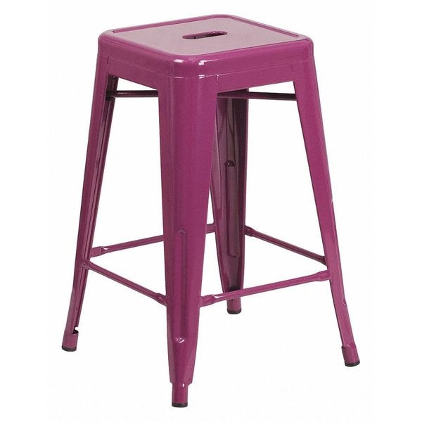 Flash Furniture 24" High Backless Purple Counter Height Stool - ET-BT3503-24-PUR-GG