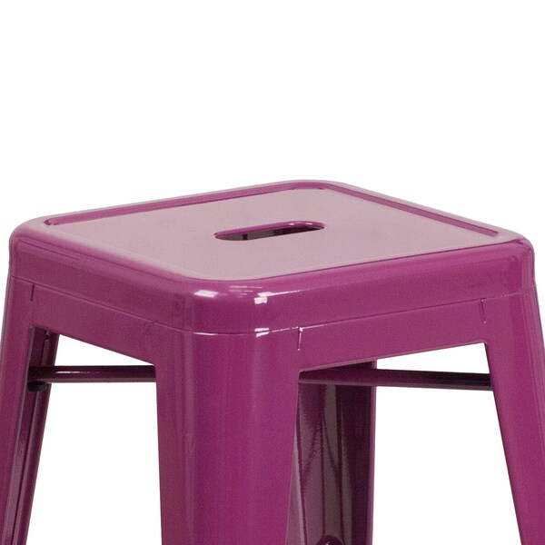 Flash Furniture 24" High Backless Purple Counter Height Stool - ET-BT3503-24-PUR-GG