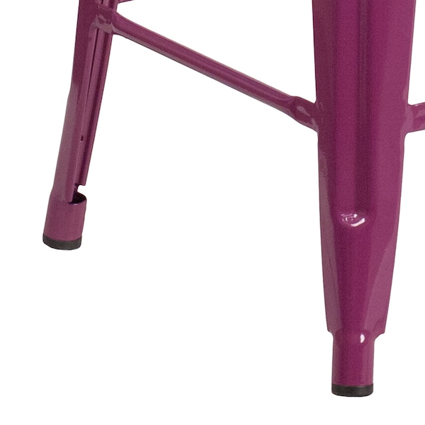 Flash Furniture 24" High Backless Purple Counter Height Stool - ET-BT3503-24-PUR-GG