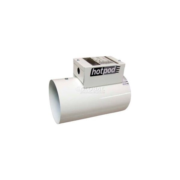 Tpi TPI Hotpod 6" Diameter Inlet Duct Mounted Heater Hardwired HP6-1000120-2T 1000/500W 120V - HP610001202T